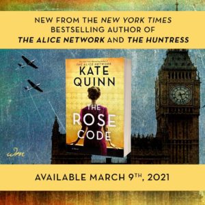Cover Reveal Day: Kate Quinn's THE ROSE CODE